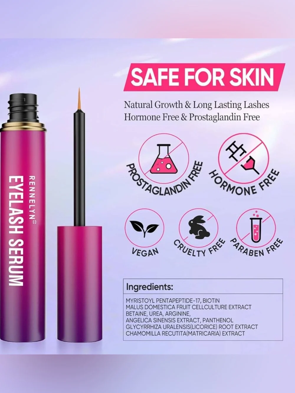 Rennelyn Advanced Lash Serum- 2 Month Supply- Exp 10/2027